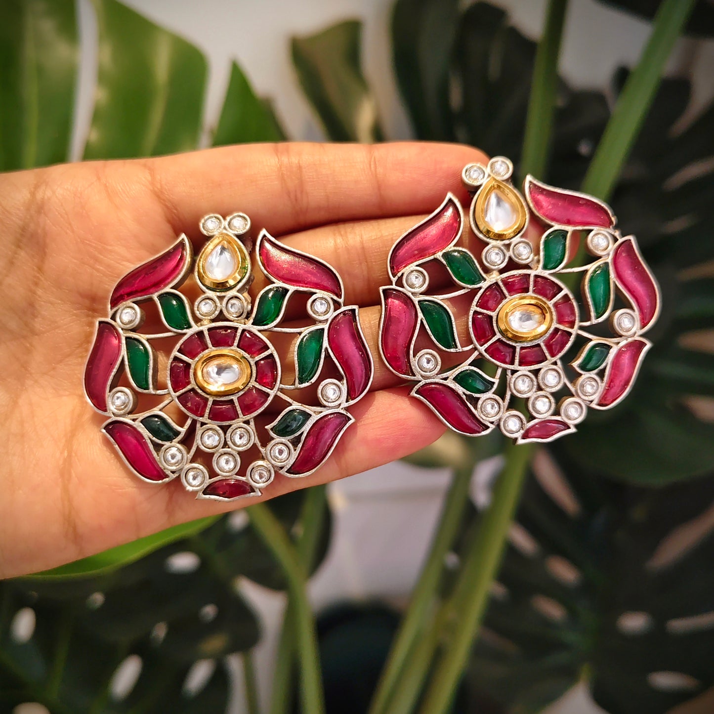 Beautiful Designer Kempstone Earrings