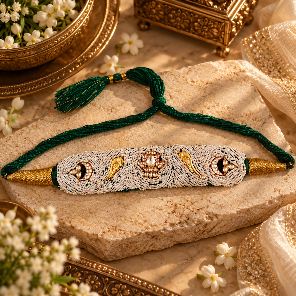 Beautiful Designer Statement Choker (no earrings)