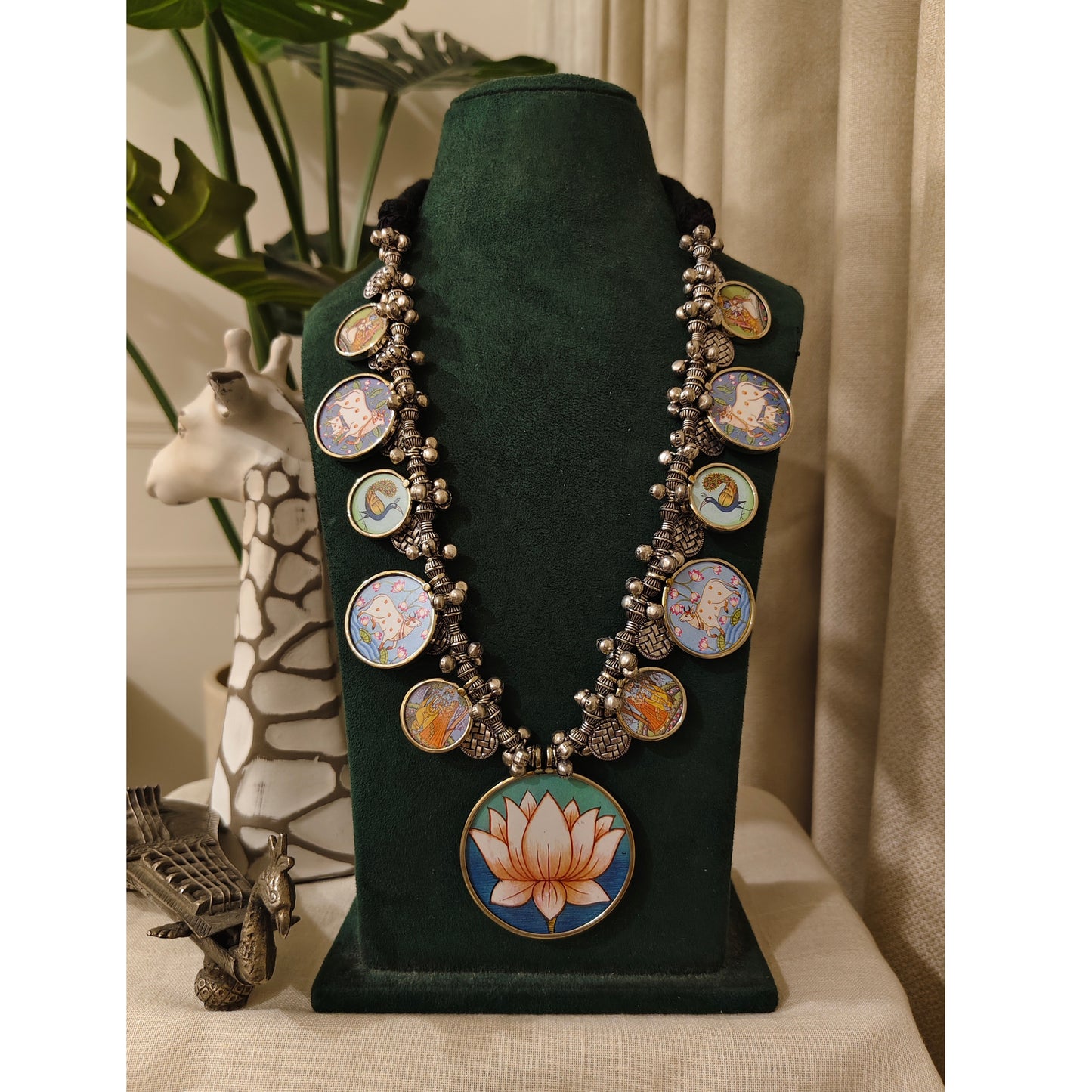 Beautiful Designer Painting Long Necklace