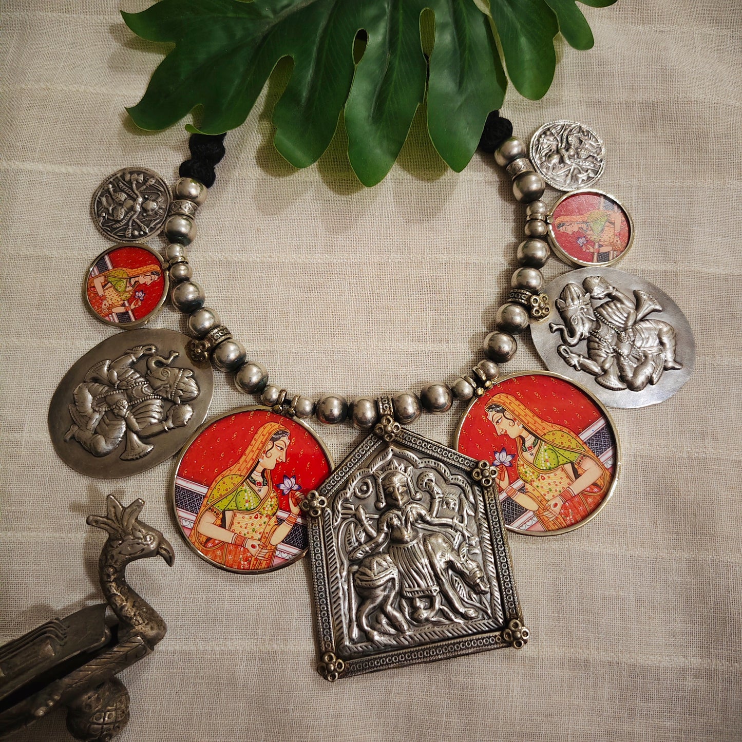 Beautiful Designer Painting Paatri Mix Neckpiece