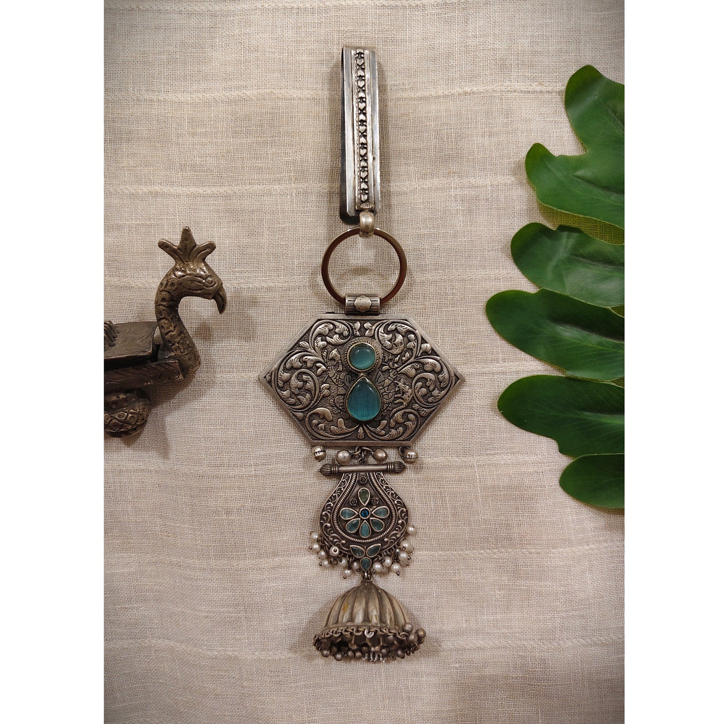 Beautiful Designer Stone Embedded Chaabi Guchha (To be worn on waist)