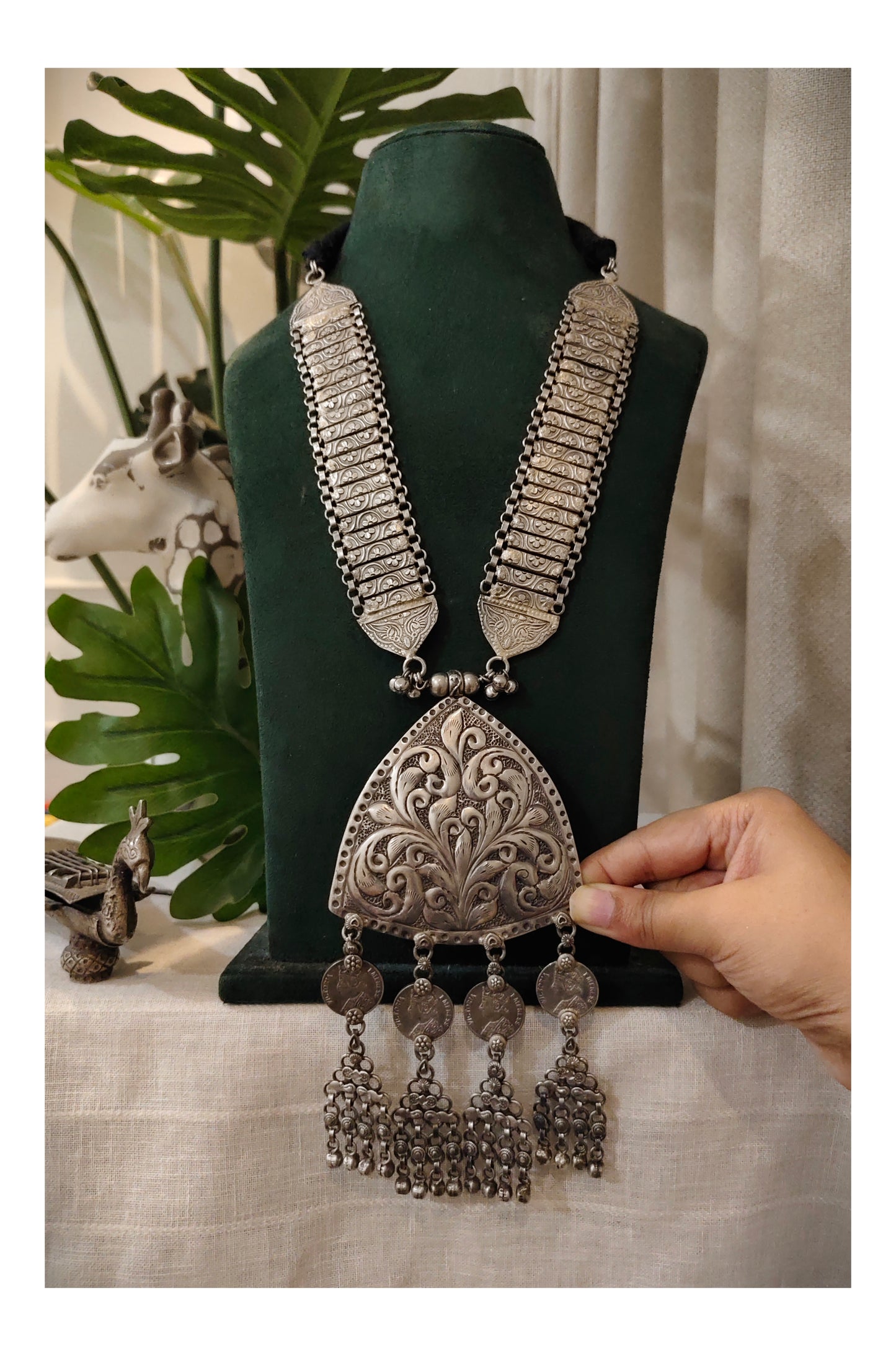Beautiful Designer Long Chitai Work Necklace