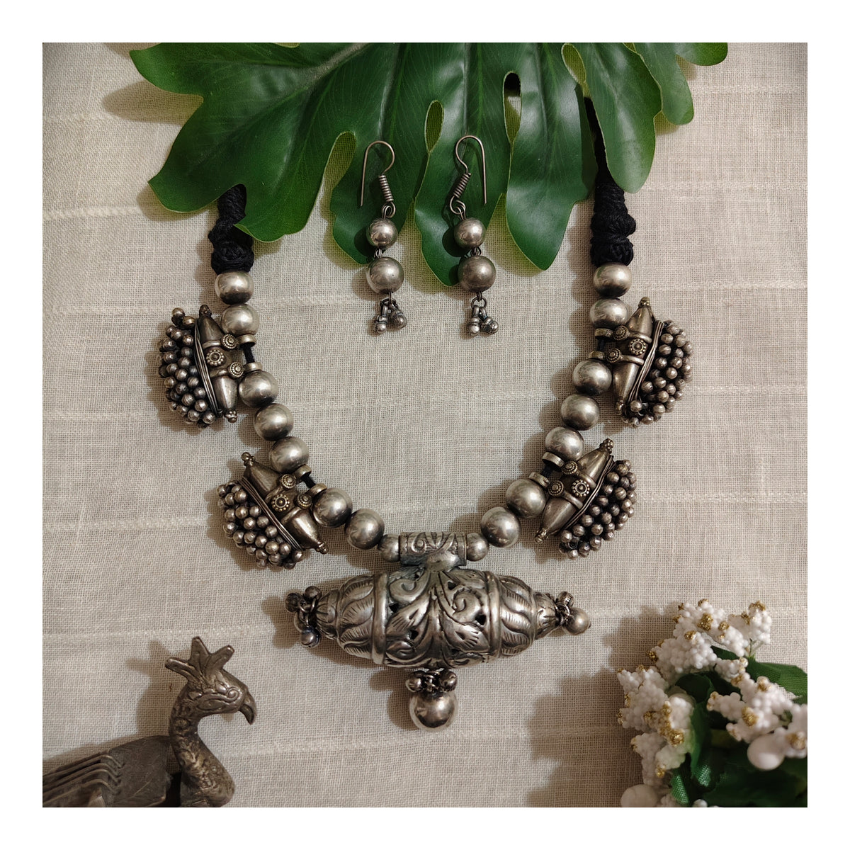 Beautiful Designer Taabeez Neckpiece With Earrings