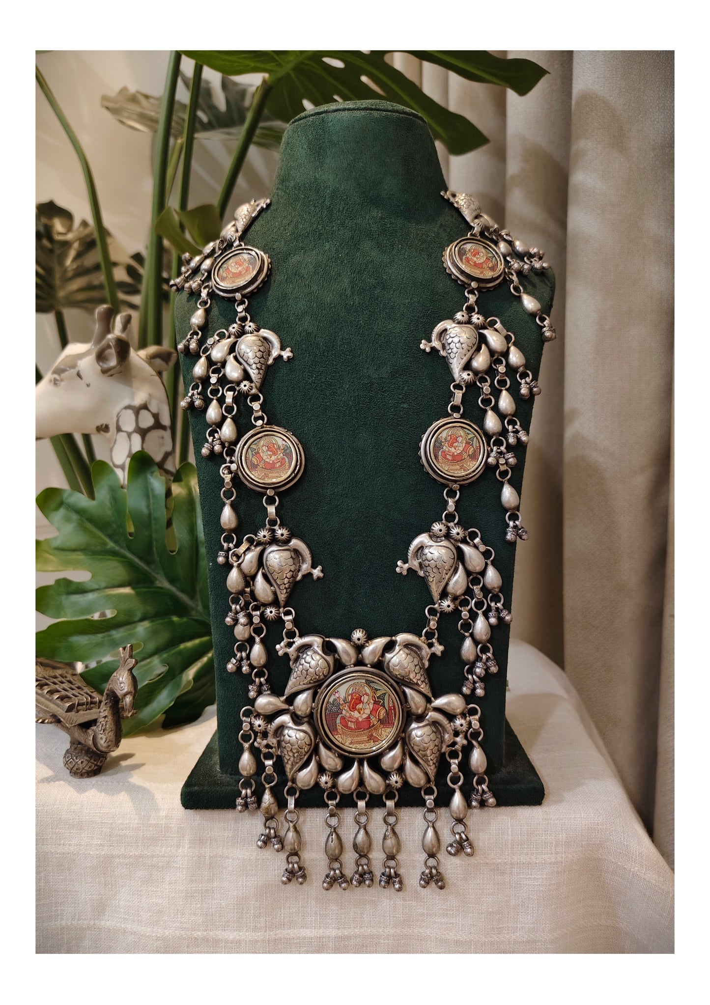 Beautiful Designer Painting Tota Necklace