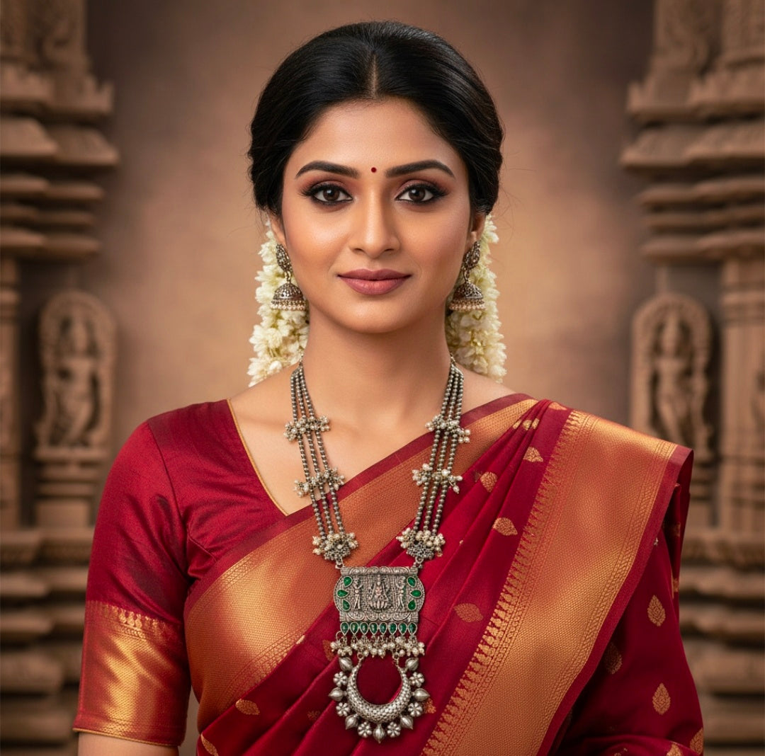 Beautiful Designer Stone Embedded Pendant Necklace With Chidd Detailing Ball Chain (no earrings)