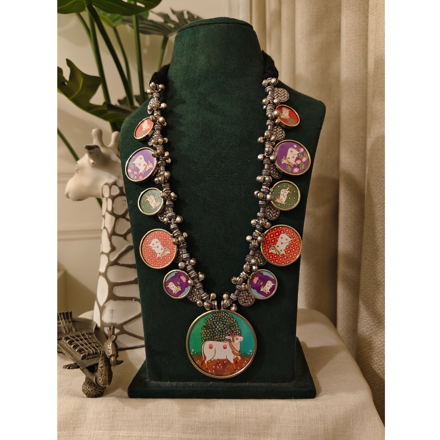 Beautiful Designer Painting Long Necklace