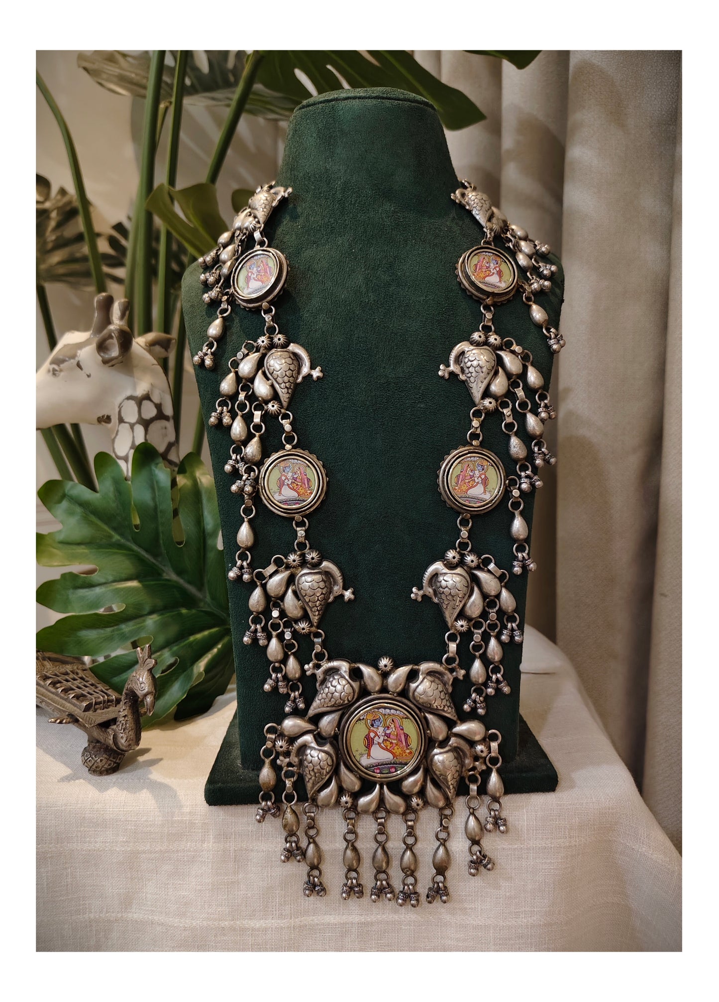 Beautiful Designer Painting Tota Necklace