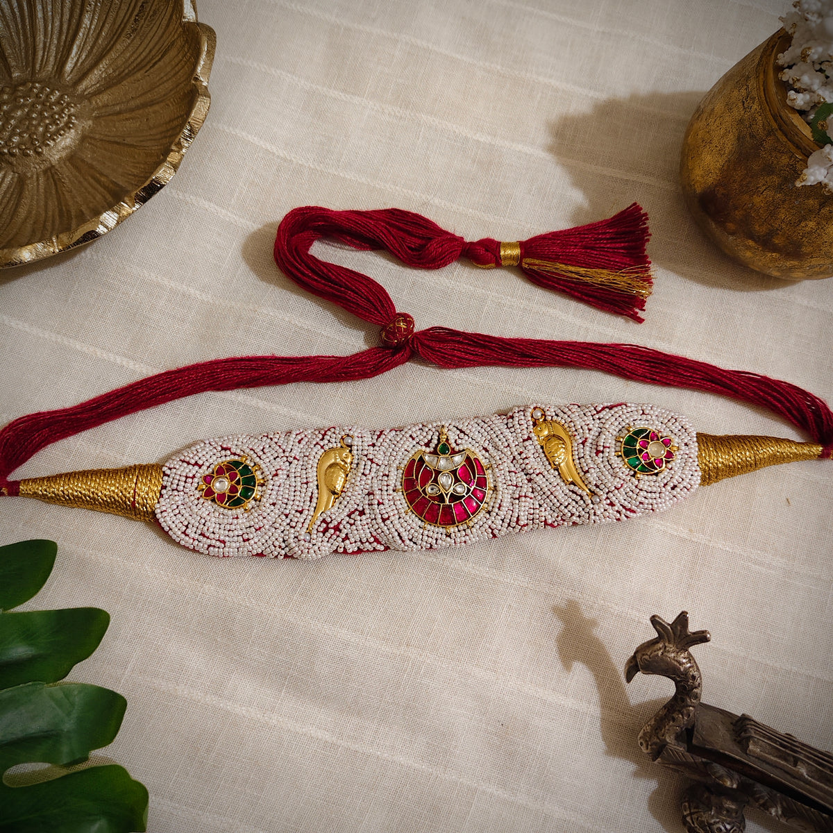 Beautiful Designer Statement Choker (no earrings)