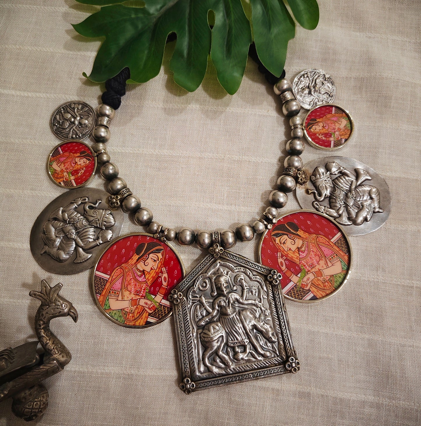 Beautiful Designer Painting Paatri Mix Neckpiece