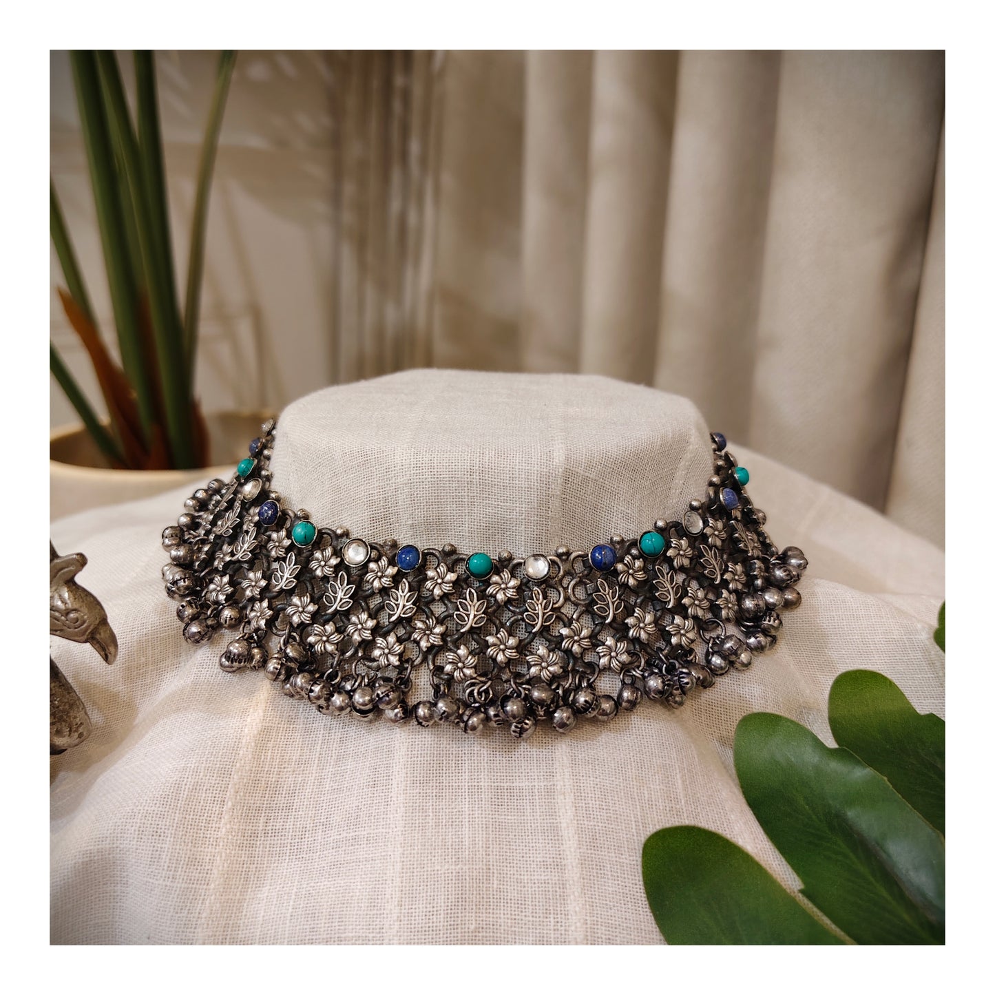 Beautiful Designer Jaal Stone Embedded Choker