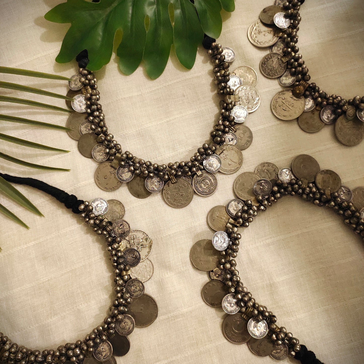 Beautiful Designer Vintage Tribal Coin Neckpiece Each pc