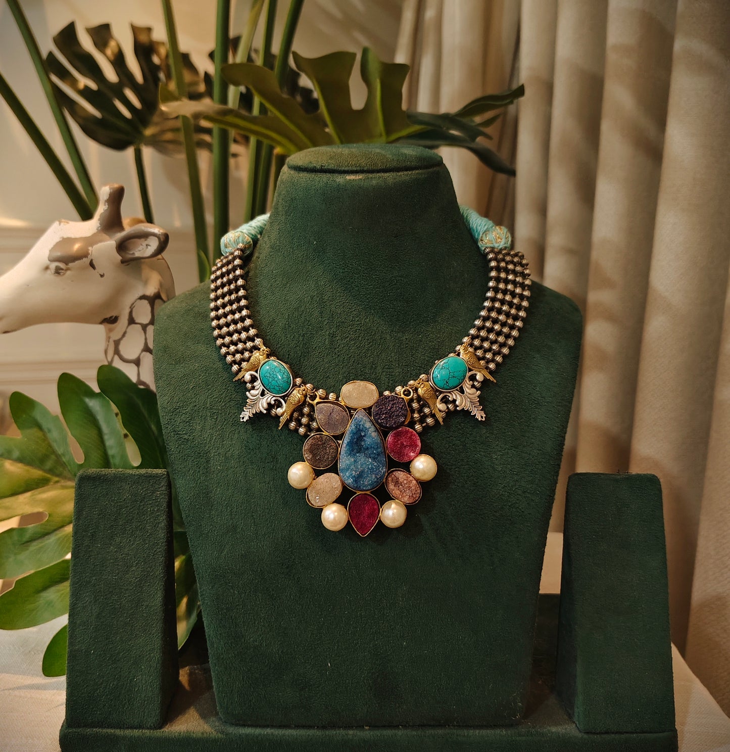 Beautiful Designer Natural Stone Pendant Neckpiece
