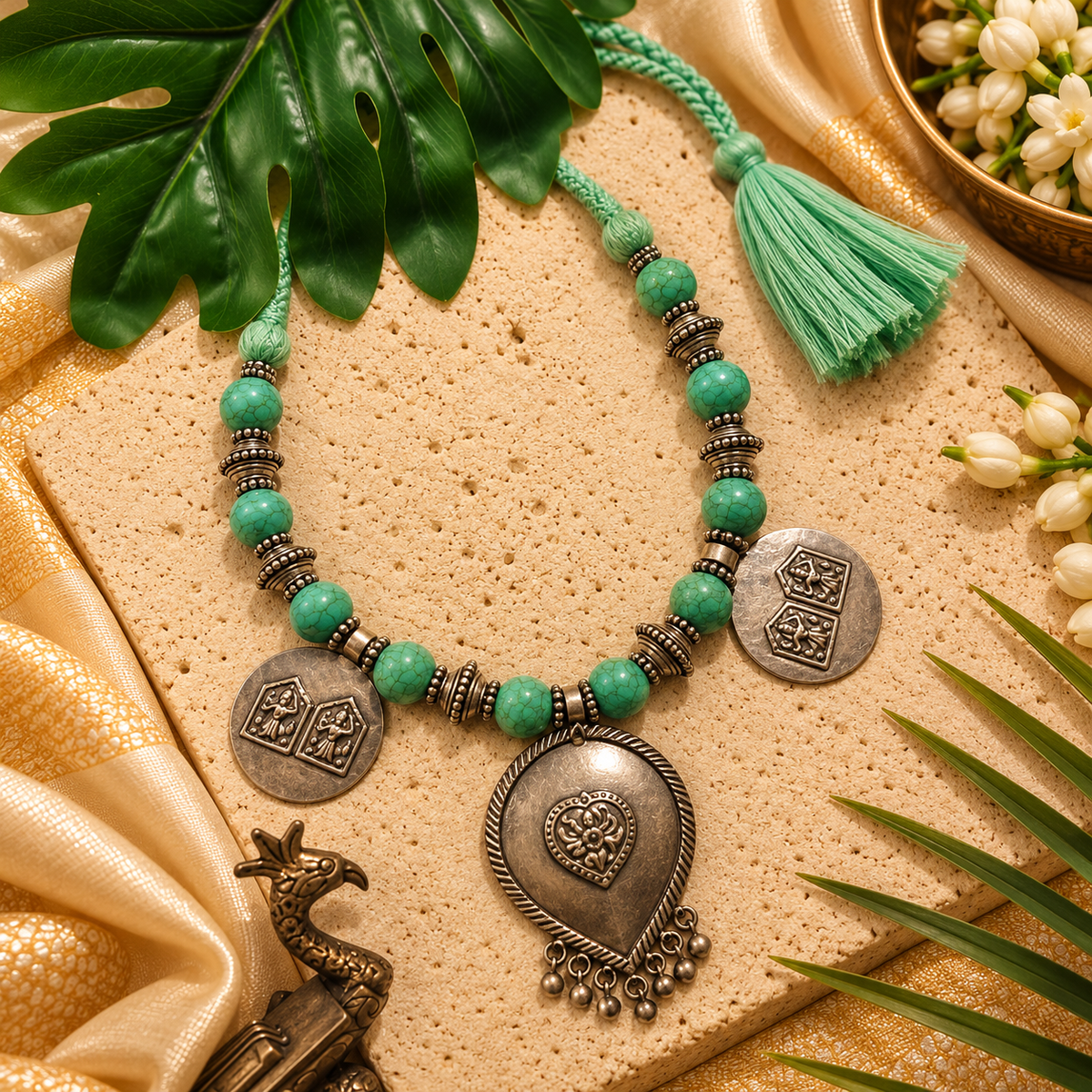 Beautiful Designer Paatri Mix Neckpiece