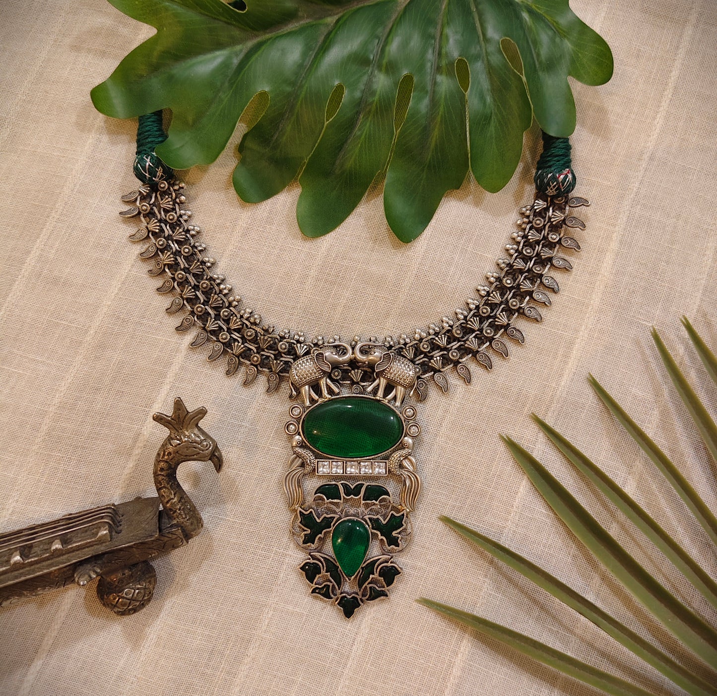 Beautiful Designer Stone Embedded Pendant Neckpiece