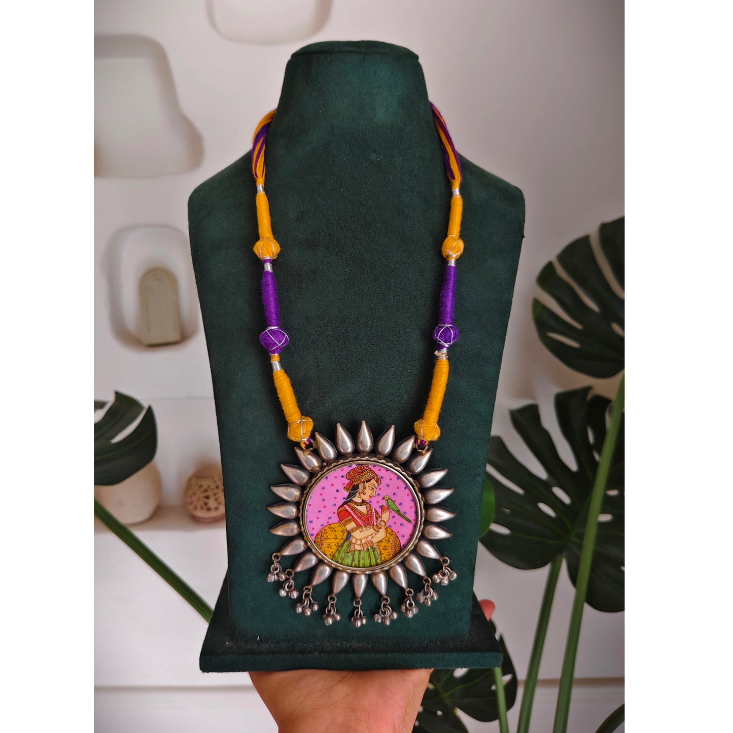 Beautiful Designer Painting Necklace