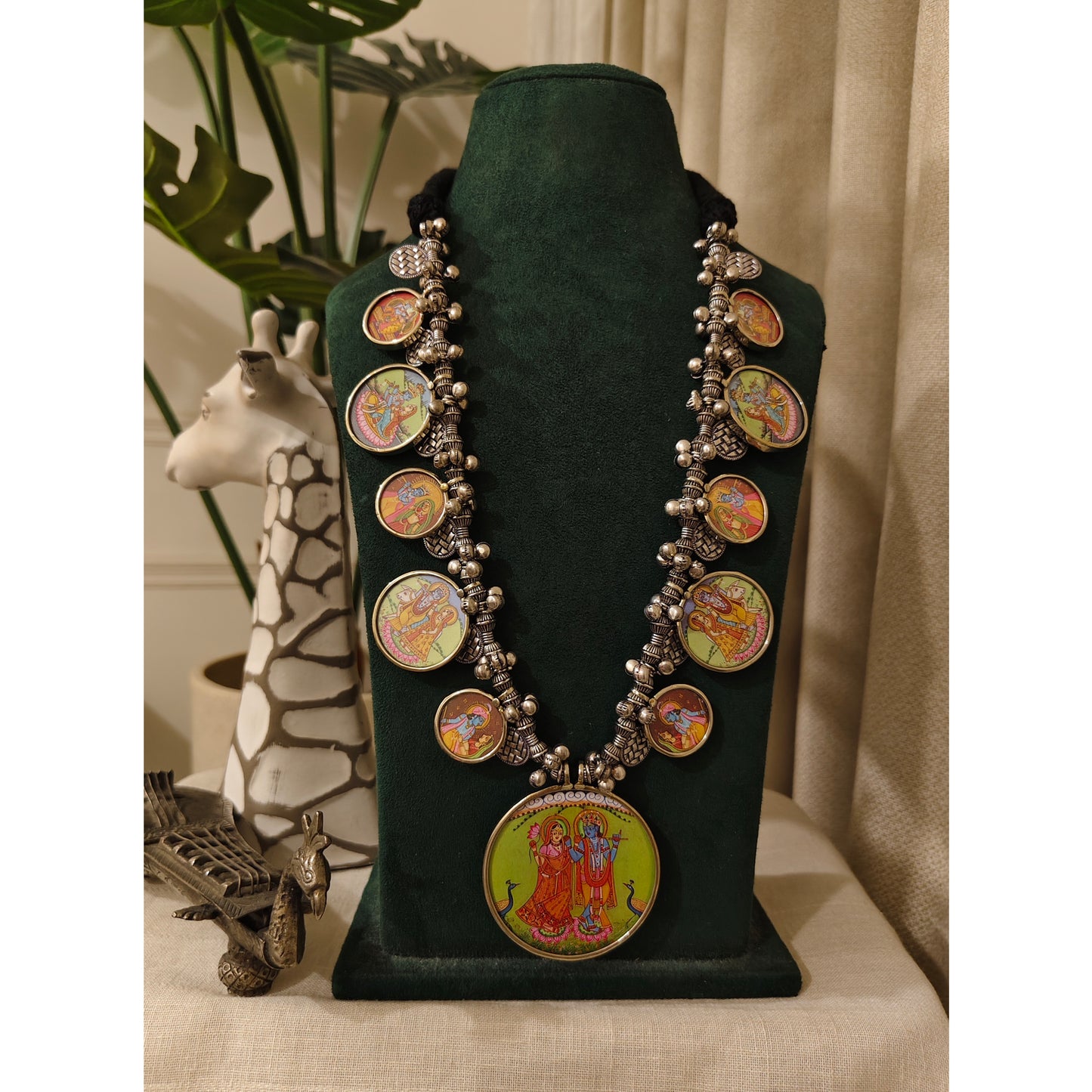 Beautiful Designer Painting Long Necklace