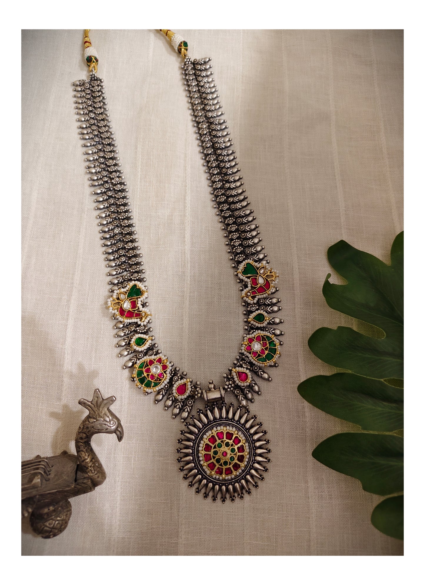 Beautiful Designer Kundan Detailing Long Necklace