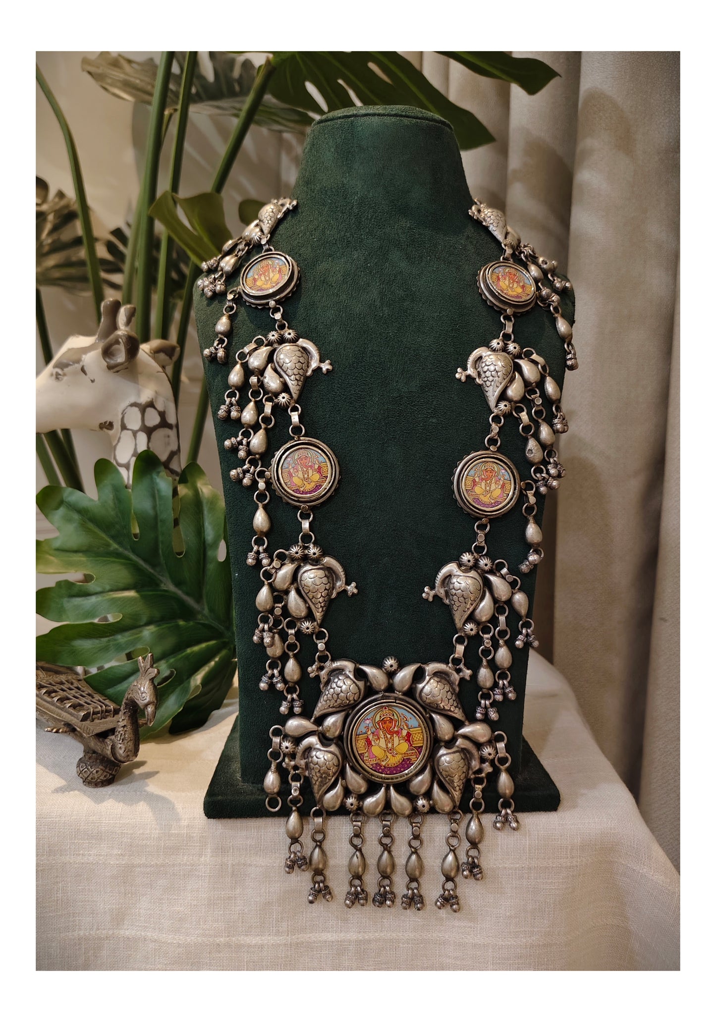 Beautiful Designer Painting Tota Necklace