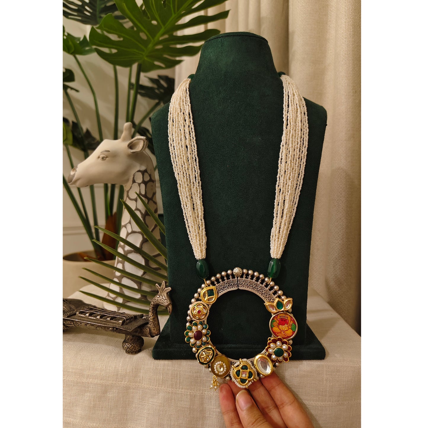 Beautiful Designer Fusion Pendant Long Necklace