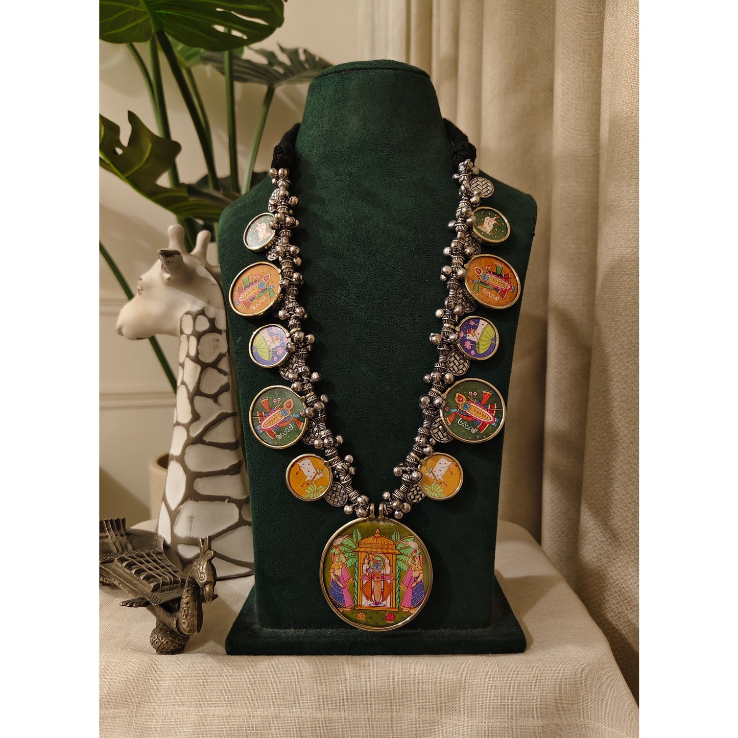 Beautiful Designer Painting Long Necklace