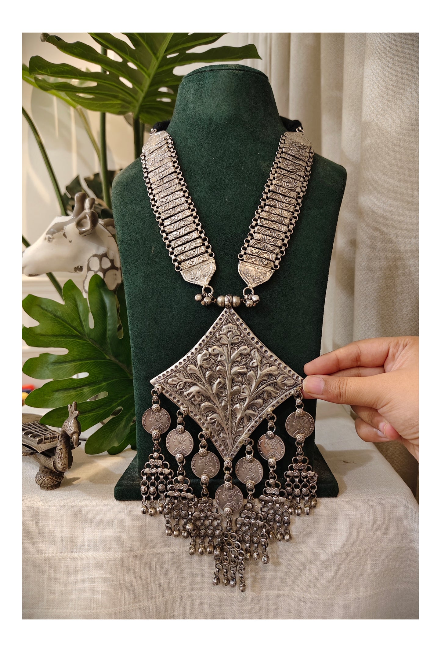 Beautiful Designer Long Chitai Work Necklace