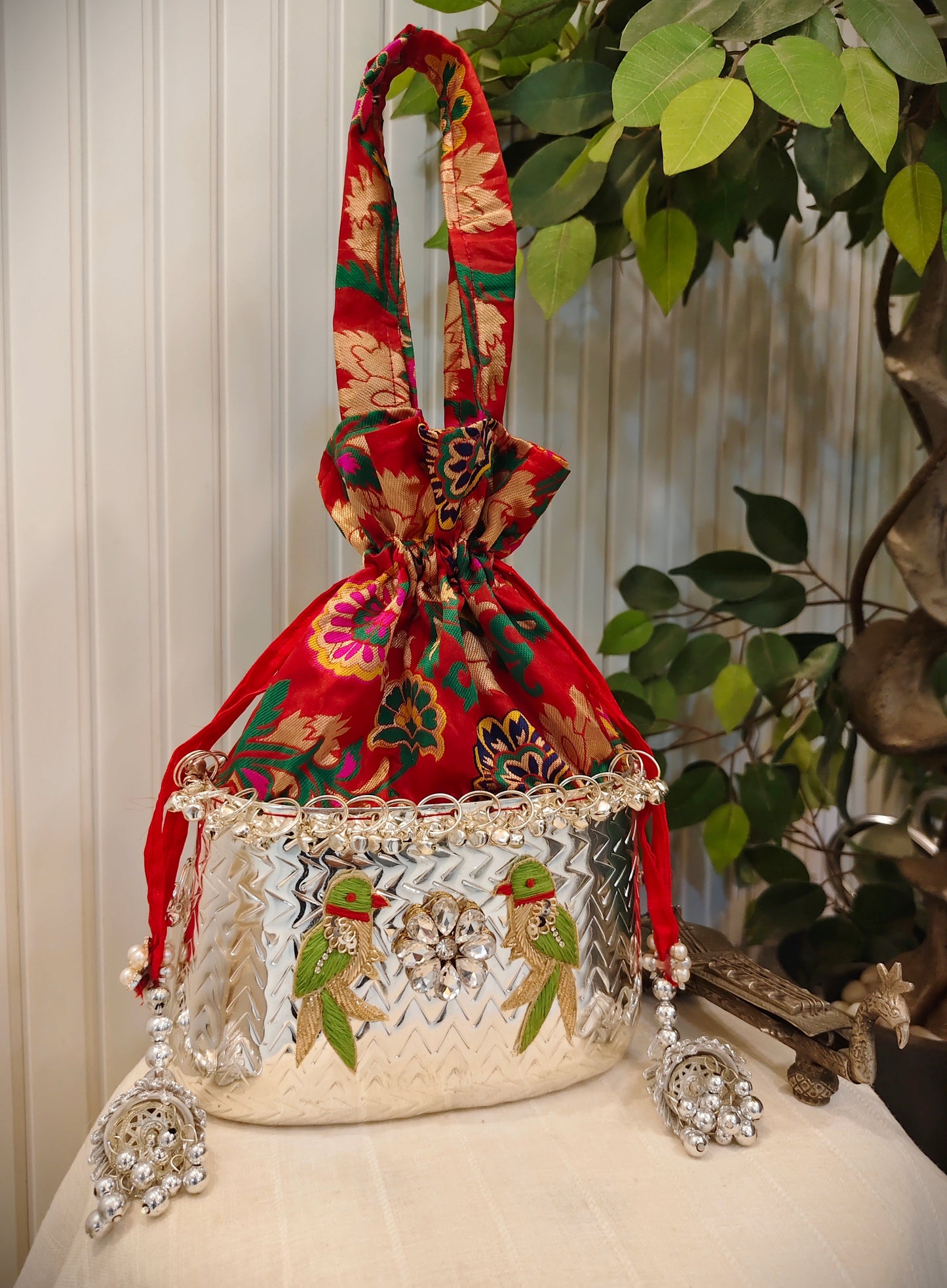 Beautiful Designer Metal Potli Bag