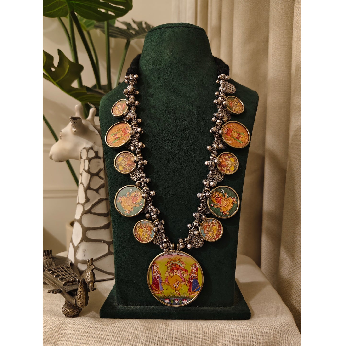 Beautiful Designer Painting Long Necklace