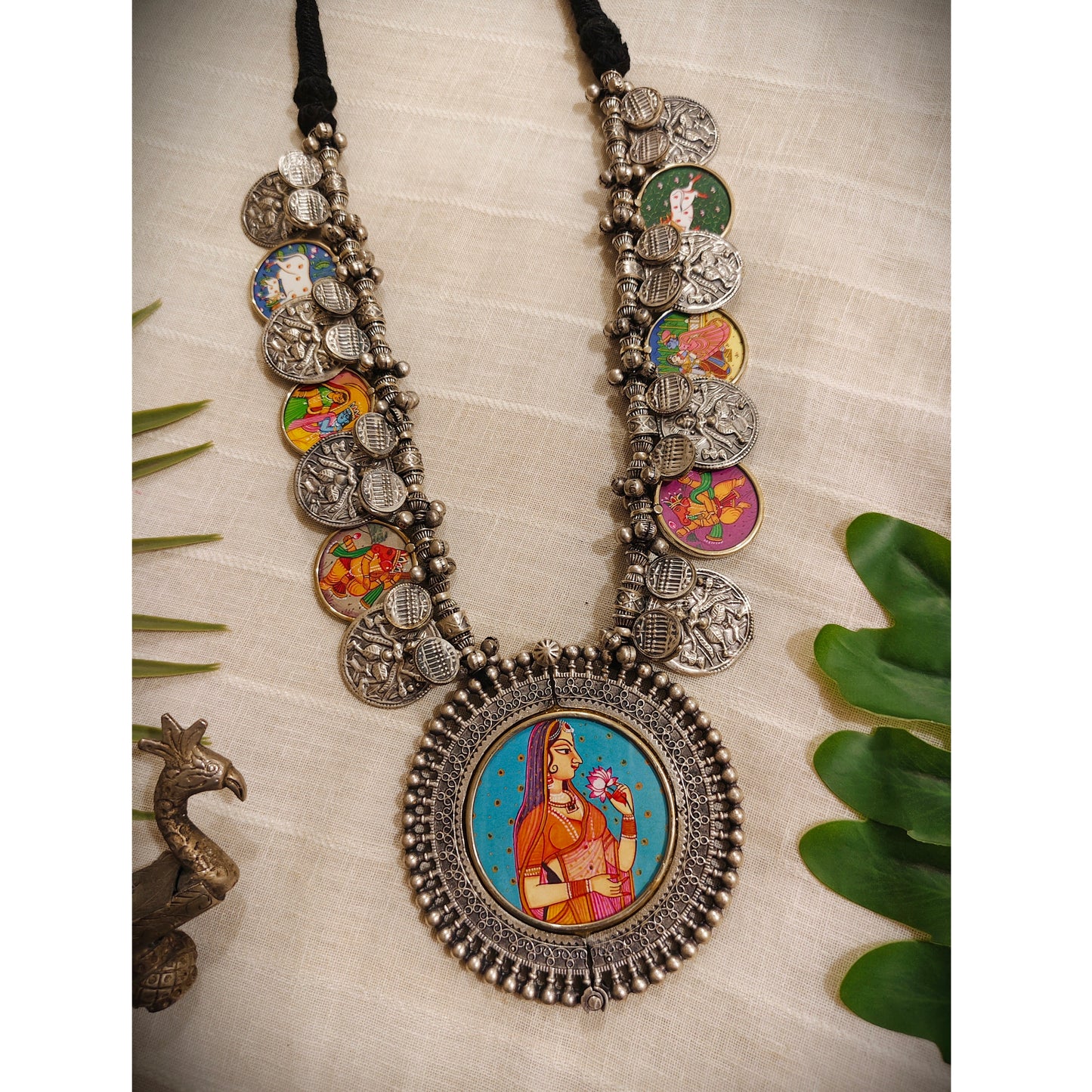 Beautiful Designer Painting Paatri Necklace