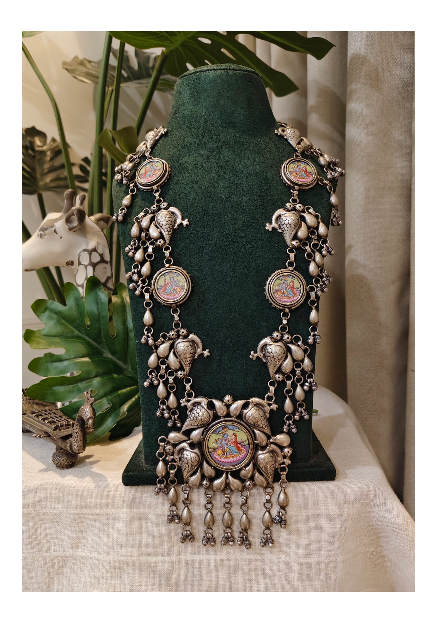 Beautiful Designer Painting Tota Necklace