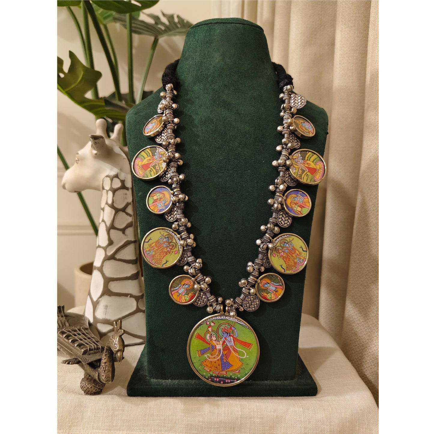 Beautiful Designer Painting Long Necklace