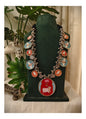 Beautiful Designer Painting Paatri Ghungroo Long Necklace