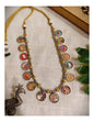 Beautiful Designer Painting Mix Dual Tone Necklace