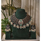 Beautiful Designer Jaal Patta With Stone Embedded Pendant (Free Earrings)