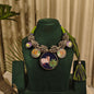 Beautiful Designer Painting With Ghungroo Ball & Handmade Dori Neckpiece
