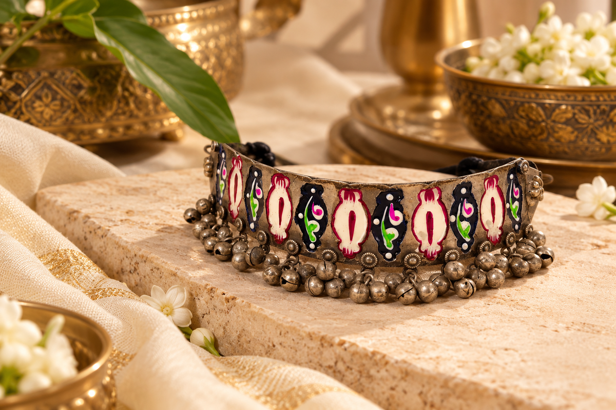 Beautiful Designer Hand-painted Choker