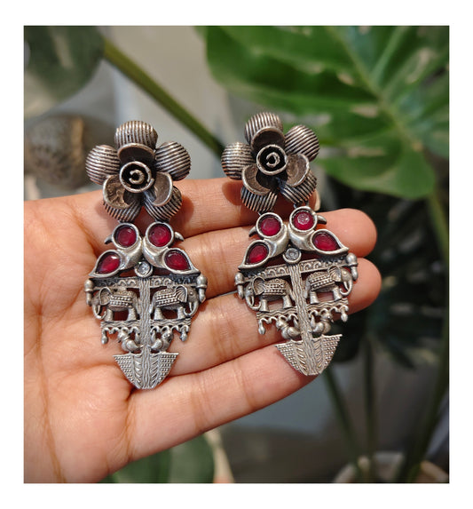 Beautiful Designer Stone Embedded Earrings