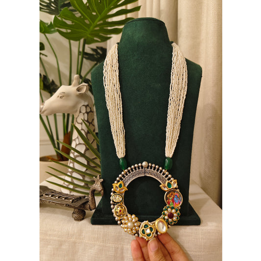 Beautiful Designer Fusion Pendant Long Necklace