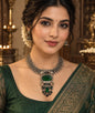 Beautiful Designer Stone Embedded Pendant Neckpiece (no earrings)