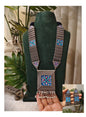 Beautiful Designer Hand-Painted Necklace With Earrings