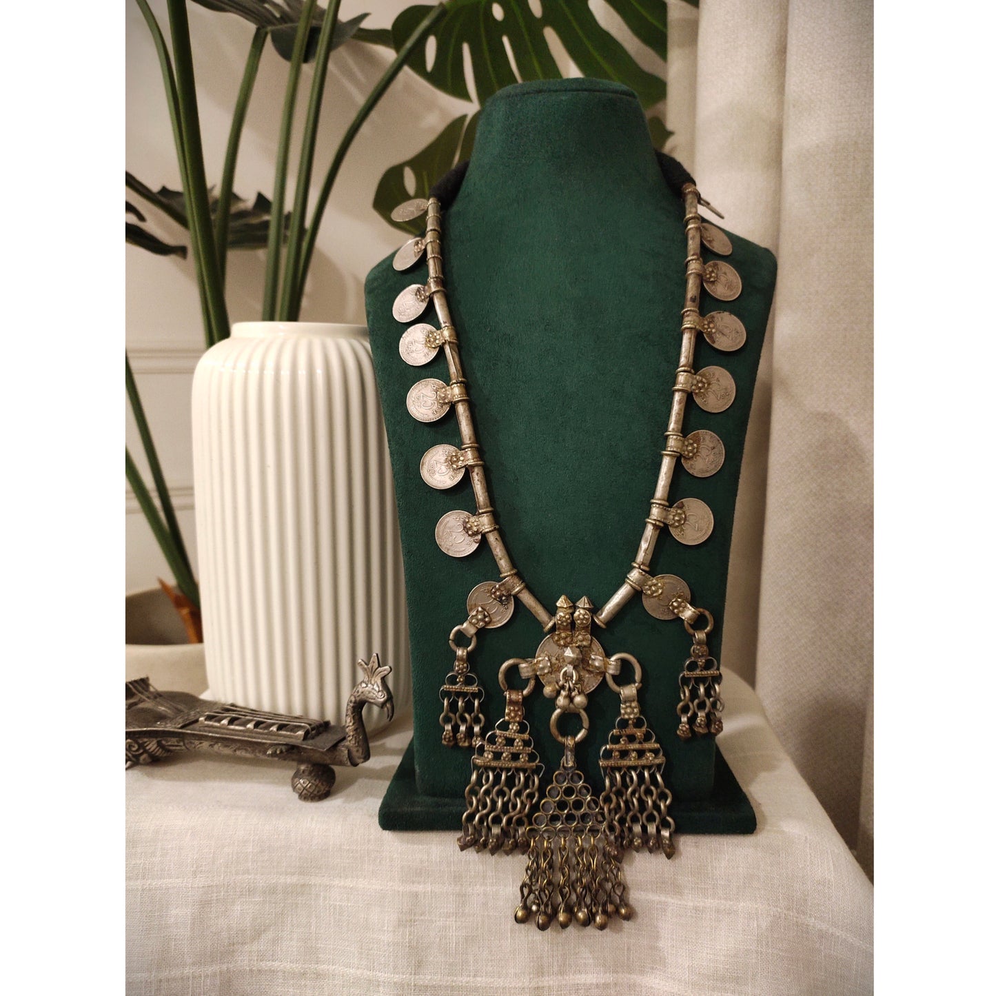Beautiful Designer Tribal Coin Long Necklace