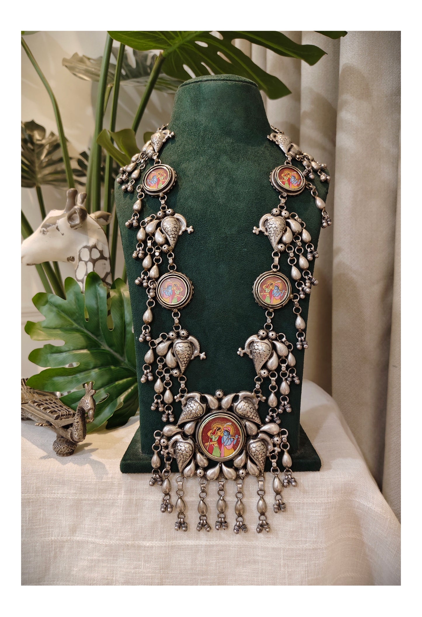 Beautiful Designer Painting Tota Necklace