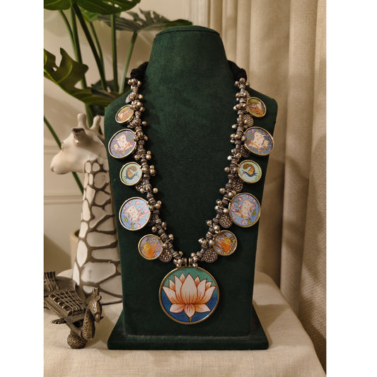Beautiful Designer Painting Long Necklace