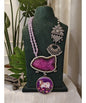 Beautiful Designer Painting & Natural Stone Stylish Necklace