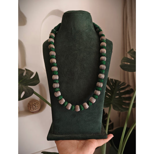 Beautiful Designer Brass Balls With Thread Balls Necklace