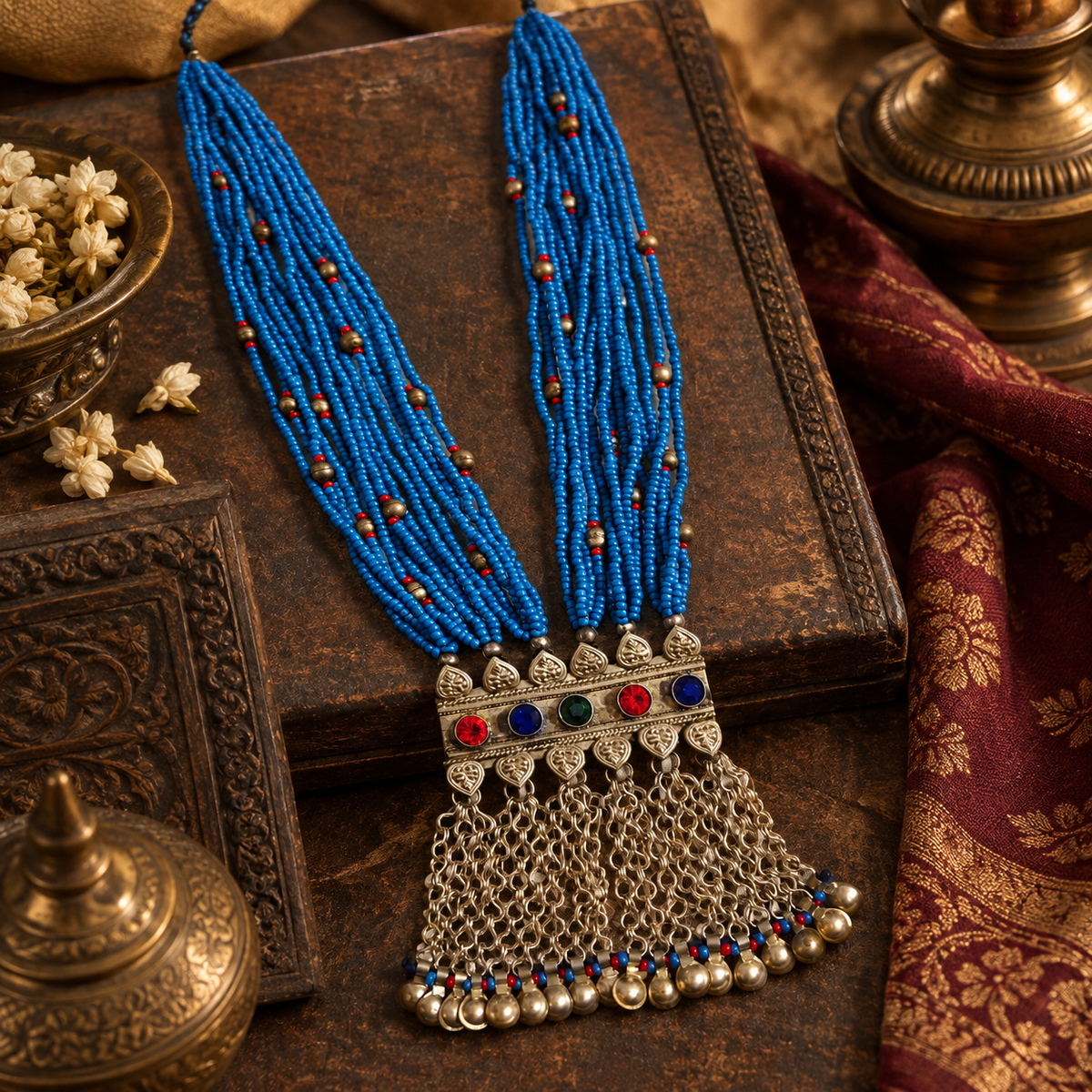 Beautiful Vintage Afghani Bell Necklace