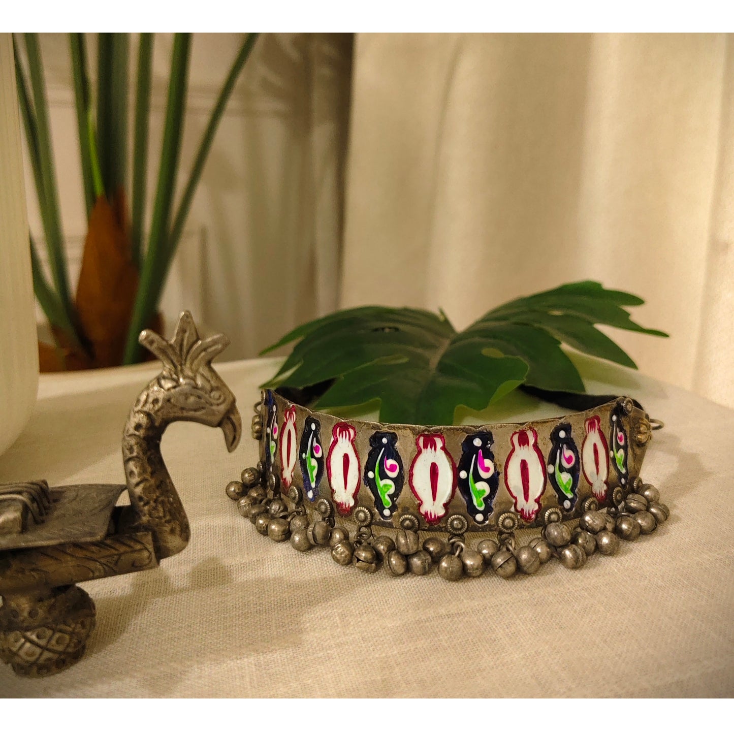 Beautiful Designer Hand-Painted Vintage Polish Choker