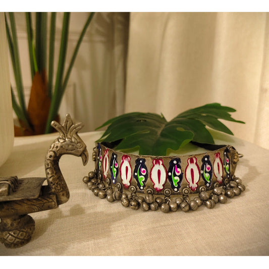 Beautiful Designer Hand-Painted Vintage Polish Choker