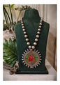 Beautiful Designer Painting Pendant With Ball Chain Mala Necklace