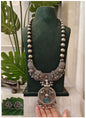 Beautiful Designer Fusion Peacock Chaand With Pendant Ball Chain Necklace & Earrings