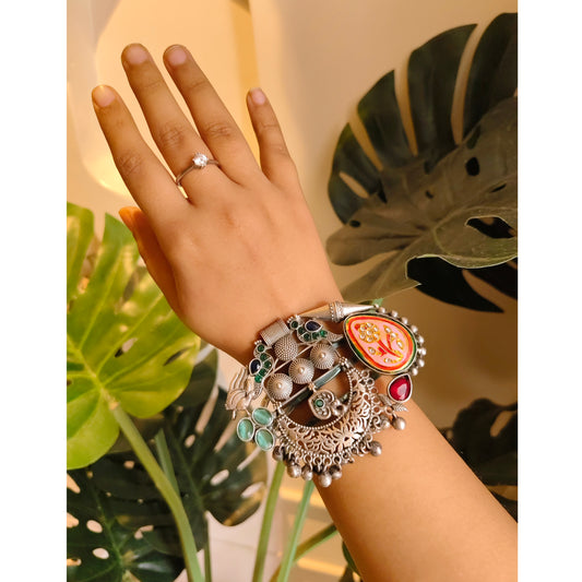 Beautiful Designer Fusion Brass Adjustable Kada / Bracelet